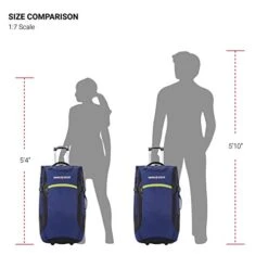 SwissGear Extra Large Lightweight Rolling Duffel, Blue/Green -Travelpro Shop 41EuS3tLDCL