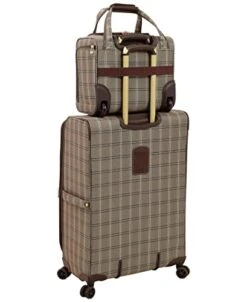 London Fog Brentwood II 4 Piece Set (with Under The Seat Bag), Cappuccino -Travelpro Shop 41Hxg6ttYnL