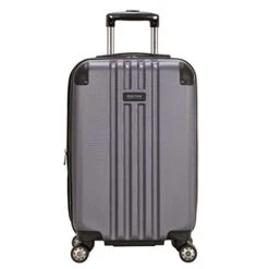 Kenneth Cole Reaction Reverb 20" Carry-On Expandable Luggage Lightweight Hardside 8-Wheel Spinner Travel Suitcase Bag, Smokey Purple, Inch