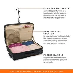 Briggs & Riley Baseline Garment Bags, Black, Carry-On Upright -Travelpro Shop 41IG2vwC3LL