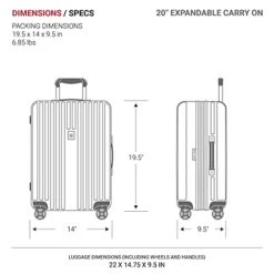 SwissGear 7910 Hardside Expandable Spinner Wheel Luggage With TSA Lock And USB, Black, Carry-On 20-Inch -Travelpro Shop 41I W5oMt S