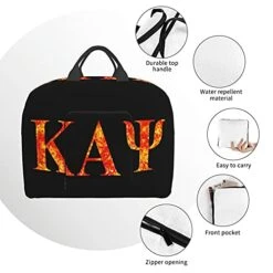ZHUOBAIL Ka-pp_a A_lp-ha Ps-i 1911 KAP Fraternity Nupes Travel Duffel Bag Storage Packet Foldable Lightweight Portable High Capacity Tote Carry On Luggage Bags Handbag Box 16x6x12.6 Inch -Travelpro Shop 41KwwiXiTES