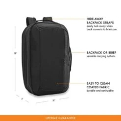 Briggs & Riley ZDX Convertible Backpack Duffel Carry-on, Black, Medium -Travelpro Shop 41MKIhBvADL