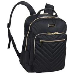 Kenneth Cole Reaction Women's Chelsea Luggage Chevron Softside 8-Wheel Spinner Expandable Suitcase Collection, Black, 2pc Bundle (Carry On+Backpack) 17 Kenneth Cole Reaction Women's Chelsea Luggage Chevron Softside 8-Wheel Spinner Expandable Suitcase Collection, Black, 2pc Bundle (Carry On+Backpack) -Travelpro Shop 41Ndm6AxojL