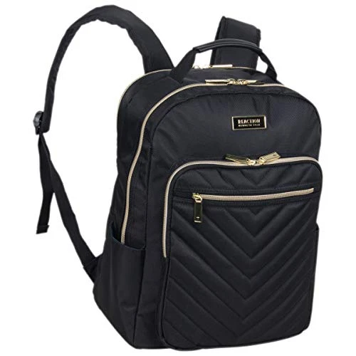 Kenneth Cole Reaction Women's Chelsea Luggage Chevron Softside 8-Wheel Spinner Expandable Suitcase Collection, Black, 2pc Bundle (Carry On+Backpack) 7 Kenneth Cole Reaction Women's Chelsea Luggage Chevron Softside 8-Wheel Spinner Expandable Suitcase Collection, Black, 2pc Bundle (Carry On+Backpack) - Image 7