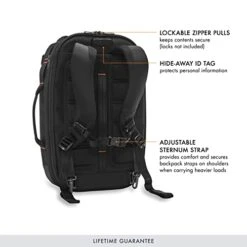 Briggs & Riley ZDX Convertible Backpack Duffel Carry-on, Black, Medium -Travelpro Shop 41Nz8kkRMeL