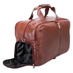 McKleinUSA Avondale, Pebble Grain Calfskin Leather, 22" Leather, Triple Compartment, Carry-All, Travel, Laptop Duffel, Brown (18904) 8 McKleinUSA Avondale, Pebble Grain Calfskin Leather, 22" Leather, Triple Compartment, Carry-All, Travel, Laptop Duffel, Brown (18904) -Travelpro Shop 41Paukn06rL