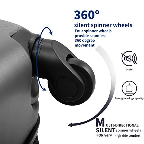 Sandinrayli 3 Pcs Luggage Set, Lightweight & Durable Travel Suitcase With Spinner Wheels, 20” 24” 28” Hardside Spinner Set 5 Sandinrayli 3 Pcs Luggage Set, Lightweight & Durable Travel Suitcase With Spinner Wheels, 20” 24” 28” Hardside Spinner Set - Image 5