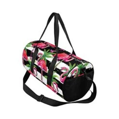 INTERESTPRINT Tropical Flamingo And Palm Tre Travel Duffel Bag, Waterproof Bag -Travelpro Shop 41QLABMmRBL