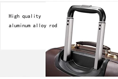 Retro Travel Suitcase Rolling Spinner Luggage Women Trolley Case 24inch Wheels Man 20inch Box PVC Vintage Cabin Travel Bag Trunk (Color : 24inch) 4 Retro Travel Suitcase Rolling Spinner Luggage Women Trolley Case 24inch Wheels Man 20inch Box PVC Vintage Cabin Travel Bag Trunk (Color : 24inch) - Image 4