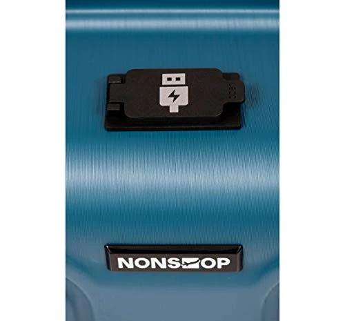 NONSTOP Luggage Expandable Spinner Wheels Hard Side Shell Travel Suitcase Set 3 Piece Lightweight With TSA Lock And Double USB Port, NEW YORK Collection (Teal, 3-Piece Set (20/24/28) W/Power Bank) 3 NONSTOP Luggage Expandable Spinner Wheels Hard Side Shell Travel Suitcase Set 3 Piece Lightweight With TSA Lock And Double USB Port, NEW YORK Collection (Teal, 3-Piece Set (20/24/28) W/Power Bank) - Image 3