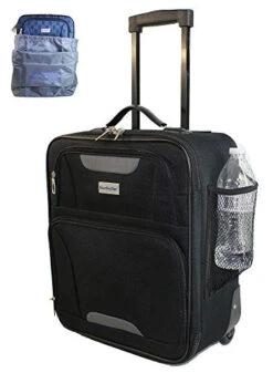 Boardinglbue Rolling Personal Item Under Seat Luggage 18" For American Frontier Spirit Southwest