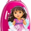 Heys Dora Hardside Girls Egg Shaped Wheeled Rolling 18 Inch Luggage For Kids
