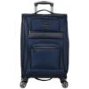 Kenneth Cole Reaction Rugged Roamer Luggage Collection Lightweight Softside Expandable 8-Wheel Spinner Travel Suitcase Bag, Navy, 20-inch Carry-On