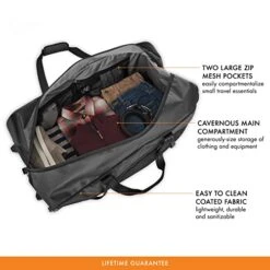 Briggs & Riley Extra Large Softside 2-Wheel Rolling Duffel, Black, 32" -Travelpro Shop 41SuNf9wJrL