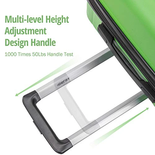 Merax Luggage Set With TSA Lock, All Expandable 3 Piece Hardshell Lightweight Suitcase Set 20inch 24inch 28inch (Apple Green) 2 Merax Luggage Set With TSA Lock, All Expandable 3 Piece Hardshell Lightweight Suitcase Set 20inch 24inch 28inch (Apple Green) - Image 2