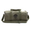 Semper Fi Skull Corp Sport Heavyweight Canvas Duffel Bag (Medium (19" X 9" X 9"), Olive & Black)