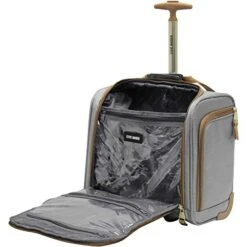 Steve Madden Designer Luggage Collection- 3 Piece Softside Expandable Lightweight Spinner Suitcases- Travel Set Includes Under Seat Bag, 20-Inch Carry On & 28-Inch Checked Suitcase (Harlo Gray) 9 Steve Madden Designer Luggage Collection- 3 Piece Softside Expandable Lightweight Spinner Suitcases- Travel Set Includes Under Seat Bag, 20-Inch Carry On & 28-Inch Checked Suitcase (Harlo Gray) -Travelpro Shop 41Wnpla3J L