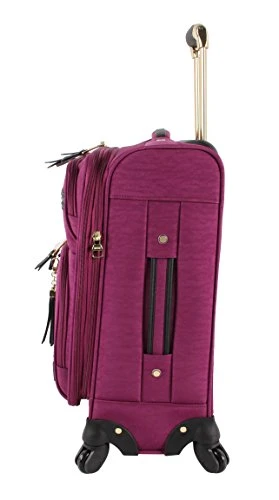 Steve Madden Designer Luggage Collection - Lightweight Softside Expandable Suitcase For Men & Women - Durable 20 Inch Carry On Bag With 4-Rolling Spinner Wheels (Peek-A-Boo Purple) 7 Steve Madden Designer Luggage Collection - Lightweight Softside Expandable Suitcase For Men & Women - Durable 20 Inch Carry On Bag With 4-Rolling Spinner Wheels (Peek-A-Boo Purple) - Image 7