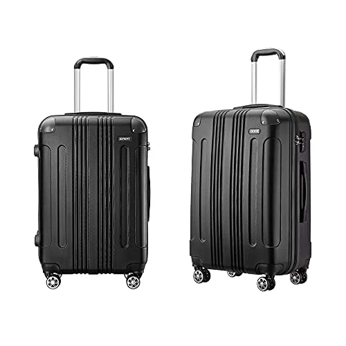 JOYWAY Luggage 3 Piece Set Suitcase Lightweight Hardshell TSA Lock Spinner (black) 7 JOYWAY Luggage 3 Piece Set Suitcase Lightweight Hardshell TSA Lock Spinner (black) - Image 7