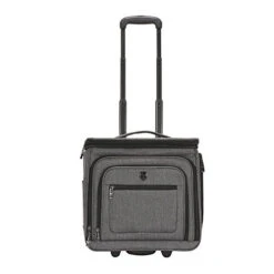 Travelers Club Luggage 16" Top Expandable Rolling Underseater W/USB Port, Dark Gray Suitcase, -Travelpro Shop 41XxJegdTrL