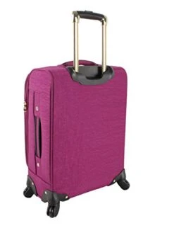 Steve Madden Designer Luggage Collection - Lightweight Softside Expandable Suitcase For Men & Women - Durable 20 Inch Carry On Bag With 4-Rolling Spinner Wheels (Peek-A-Boo Purple) 12 Steve Madden Designer Luggage Collection - Lightweight Softside Expandable Suitcase For Men & Women - Durable 20 Inch Carry On Bag With 4-Rolling Spinner Wheels (Peek-A-Boo Purple) -Travelpro Shop 41Z0yuYZ6DL