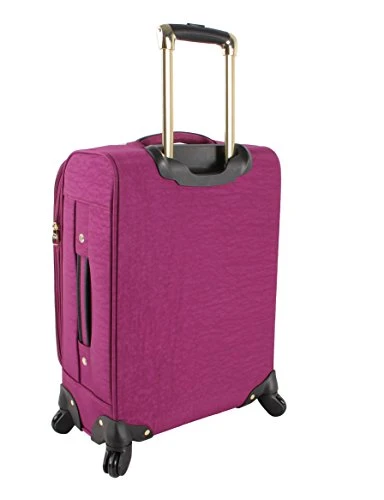 Steve Madden Designer Luggage Collection - Lightweight Softside Expandable Suitcase For Men & Women - Durable 20 Inch Carry On Bag With 4-Rolling Spinner Wheels (Peek-A-Boo Purple) 6 Steve Madden Designer Luggage Collection - Lightweight Softside Expandable Suitcase For Men & Women - Durable 20 Inch Carry On Bag With 4-Rolling Spinner Wheels (Peek-A-Boo Purple) - Image 6