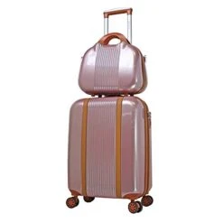 World Traveler Classique Hardside 2-PC Carry-On Spinner Luggage Set, Rose Gold, One Size -Travelpro Shop 41Z2Uv c3AL