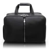 McKleinUSA Avondale, 1680D Ballistic Nylon With Leather Trim, 22" Nylon, Triple Compartment, Carry-All, Travel, Laptop Duffel, Black (78905)
