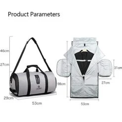 OZUKO Gym Bag Backpack, 4 In 1 Carry-on Garment Bag Large Duffel Bag Suit Travel Bag Weekend Bag Flight Bag Overnight Bag With Shoes Compartment… (Black) 13 OZUKO Gym Bag Backpack, 4 In 1 Carry-on Garment Bag Large Duffel Bag Suit Travel Bag Weekend Bag Flight Bag Overnight Bag With Shoes Compartment… (Black) -Travelpro Shop 41 QPhs9DAL