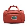 Zumer Sport Florida Gators Basketball Leather Travel Kit Duffel Gym Bag - Made From Genuine Basketball Materials - Shoulder Strap And Handles - Shoe Compartment - Orange