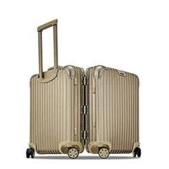 Rimowa Topas Titanium Carry On Luggage IATA 21" Inch Multiwheel 32L Suitcase - Champagne -Travelpro Shop 41c689eqmvL
