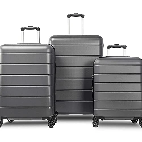 Luggage Sets Suitcase Lightweight TSA Lock Spinner Gray 1 Luggage Sets Suitcase Lightweight TSA Lock Spinner Gray