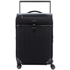 M&A Encore Wide Trolley Spinner Luggage With TSA Lock, Black, Carry-On 20-Inch -Travelpro Shop 41dYnO93HXL