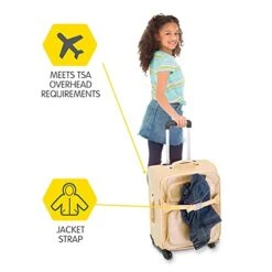Bixbee Kids Luggage, Kids Luggage With Wheels For Girls & Boys With Telescoping Pullout Handle, Strap And Pockets- Lightweight Kids Suitcase & Carry On Bag For Airport, Travel, Overnight In Gold 11 Bixbee Kids Luggage, Kids Luggage With Wheels For Girls & Boys With Telescoping Pullout Handle, Strap And Pockets- Lightweight Kids Suitcase & Carry On Bag For Airport, Travel, Overnight In Gold -Travelpro Shop 41fn3FSX8kS