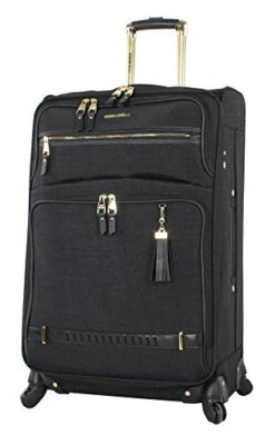 Steve Madden Designer Luggage Collection- 3 Piece Softside Expandable Lightweight Spinner Suitcases- Travel Set Includes Under Seat Bag, 20-Inch Carry On & 28-Inch Checked Suitcase (Peek-A-Boo Black) 13 Steve Madden Designer Luggage Collection- 3 Piece Softside Expandable Lightweight Spinner Suitcases- Travel Set Includes Under Seat Bag, 20-Inch Carry On & 28-Inch Checked Suitcase (Peek-A-Boo Black) -Travelpro Shop 41fz wsH9nL