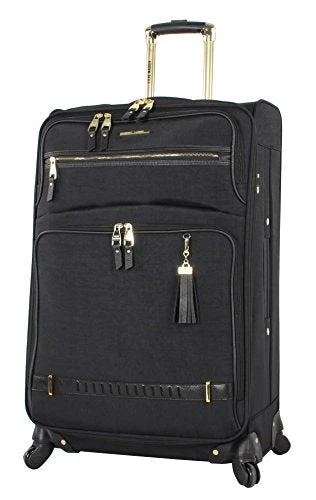 Steve Madden Designer Luggage Collection- 3 Piece Softside Expandable Lightweight Spinner Suitcases- Travel Set Includes Under Seat Bag, 20-Inch Carry On & 28-Inch Checked Suitcase (Peek-A-Boo Black) 7 Steve Madden Designer Luggage Collection- 3 Piece Softside Expandable Lightweight Spinner Suitcases- Travel Set Includes Under Seat Bag, 20-Inch Carry On & 28-Inch Checked Suitcase (Peek-A-Boo Black) - Image 7