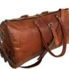 Leather Travel Duffle Bag Gym Overnight Weekend Luggage Carry On Airplane Underseat Bag