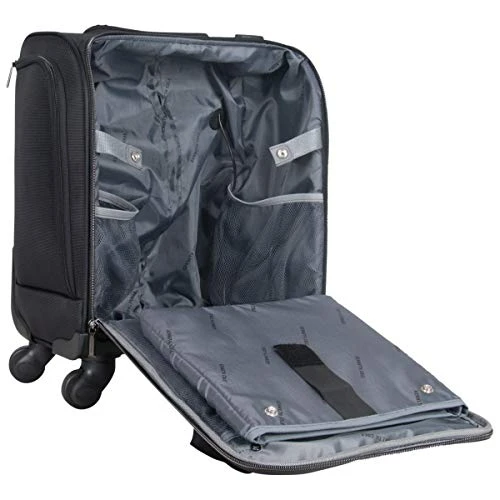 Kenneth Cole Reaction 18" Lightweight Multi-Pocket Anti-Theft RFID 14.1" Laptop & Tablet Underseater Carry-On With USB Charging Port, Black 3 Kenneth Cole Reaction 18" Lightweight Multi-Pocket Anti-Theft RFID 14.1" Laptop & Tablet Underseater Carry-On With USB Charging Port, Black - Image 3