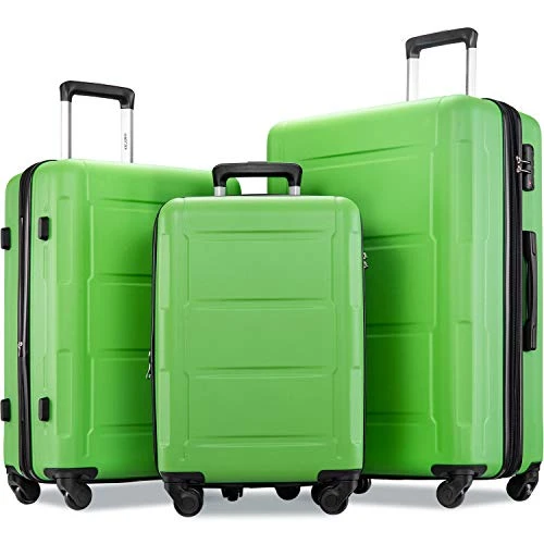 Merax Luggage Set With TSA Lock, All Expandable 3 Piece Hardshell Lightweight Suitcase Set 20inch 24inch 28inch (Apple Green) 1 Merax Luggage Set With TSA Lock, All Expandable 3 Piece Hardshell Lightweight Suitcase Set 20inch 24inch 28inch (Apple Green)