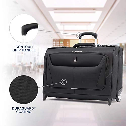 Travelpro Luggage Maxlite 5 22" Lightweight Carry-on Rolling Garment Bag, Suitcase, Black 3 Travelpro Luggage Maxlite 5 22" Lightweight Carry-on Rolling Garment Bag, Suitcase, Black - Image 3