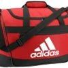 Adidas Unisex Defender III Medium Duffel Bag, Red/Black/White, Medium
