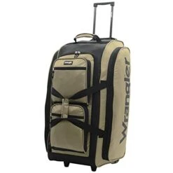 Wrangler Wesley Rolling Duffel Bag, Tannin, Large 30-Inch -Travelpro Shop 41jCZj3PTuL