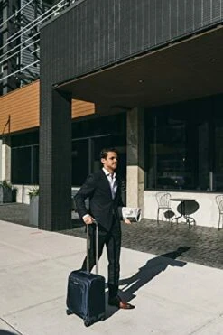 Samsonite Lineate Underseat Carry On Boarding Bag With Spinner Wheels, Evening Teal -Travelpro Shop 41jEhciDBeL