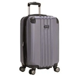 Kenneth Cole Reaction Reverb 20" Carry-On Expandable Luggage Lightweight Hardside 8-Wheel Spinner Travel Suitcase Bag, Smokey Purple, Inch 20 Kenneth Cole Reaction Reverb 20" Carry-On Expandable Luggage Lightweight Hardside 8-Wheel Spinner Travel Suitcase Bag, Smokey Purple, Inch -Travelpro Shop 41l36x8VUjL