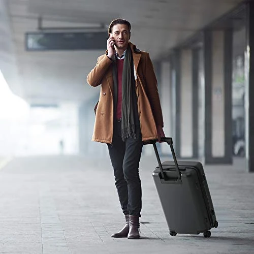 NINETYGO Carry On Luggage With Spinner Wheels, 22x14x9 Luggage, 100% PC Lightweight Hardside Suitcase With TSA Lock (20-inch Black) 2 NINETYGO Carry On Luggage With Spinner Wheels, 22x14x9 Luggage, 100% PC Lightweight Hardside Suitcase With TSA Lock (20-inch Black) - Image 2