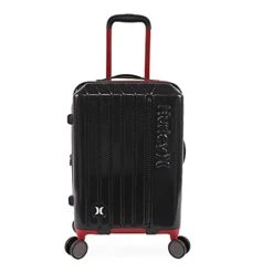 Hurley Swiper Hardside Spinner Carry On Luggage 21", Black/Red -Travelpro Shop 41mQe FkoS