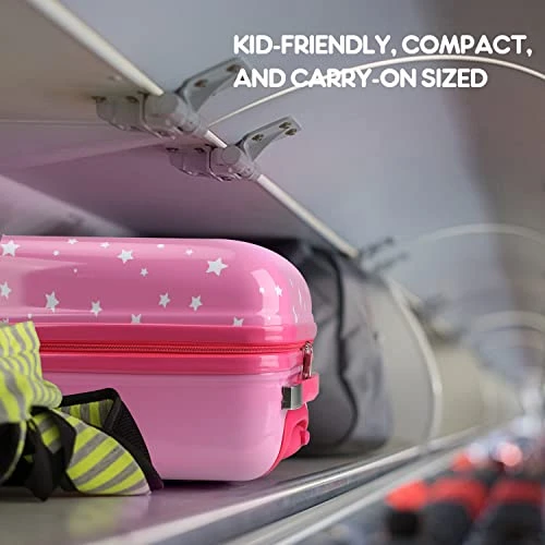 Emissary Kids Luggage With Wheels For Girls - 18” Unicorn Kids Suitcase With 14” Backpack - Kids Suitcases For Girls - Hard-Sided Rolling Kids Suitcase - Kids Carry On Luggage With Wheels 5 Emissary Kids Luggage With Wheels For Girls - 18” Unicorn Kids Suitcase With 14” Backpack - Kids Suitcases For Girls - Hard-Sided Rolling Kids Suitcase - Kids Carry On Luggage With Wheels - Image 5