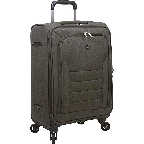 Dejuno Noir Lightweight 3-piece Spinner Luggage Set With Laptop Pocket-Grey, One Size 5 Dejuno Noir Lightweight 3-piece Spinner Luggage Set With Laptop Pocket-Grey, One Size - Image 5