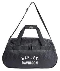 Harley Davidson Harley-Davidson Off-White #1 Logo Sports Duffel Bag W/Shoulder Strap - Black -Travelpro Shop 41p1IE0kWuL